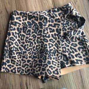 Zara high wasted cheetah skort